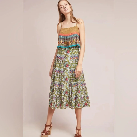 Zavora Beaded Maxi Dress
Tanvi Kedia Anthropologie sz Small beaded Silk Maxi - Picture 4 of 12